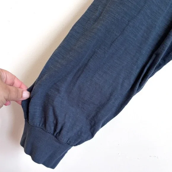 Natural Life Womens Relaxed Slub Knit Jumpsuit Size L Gray Boho Oversized Lounge - Picture 4 of 7